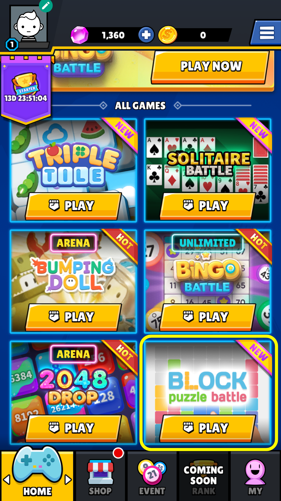 스킬블리츠 게임소개 - 5. 블록 퍼즐 배틀(BLOCK Puzzle Battle) | Vortex Gaming