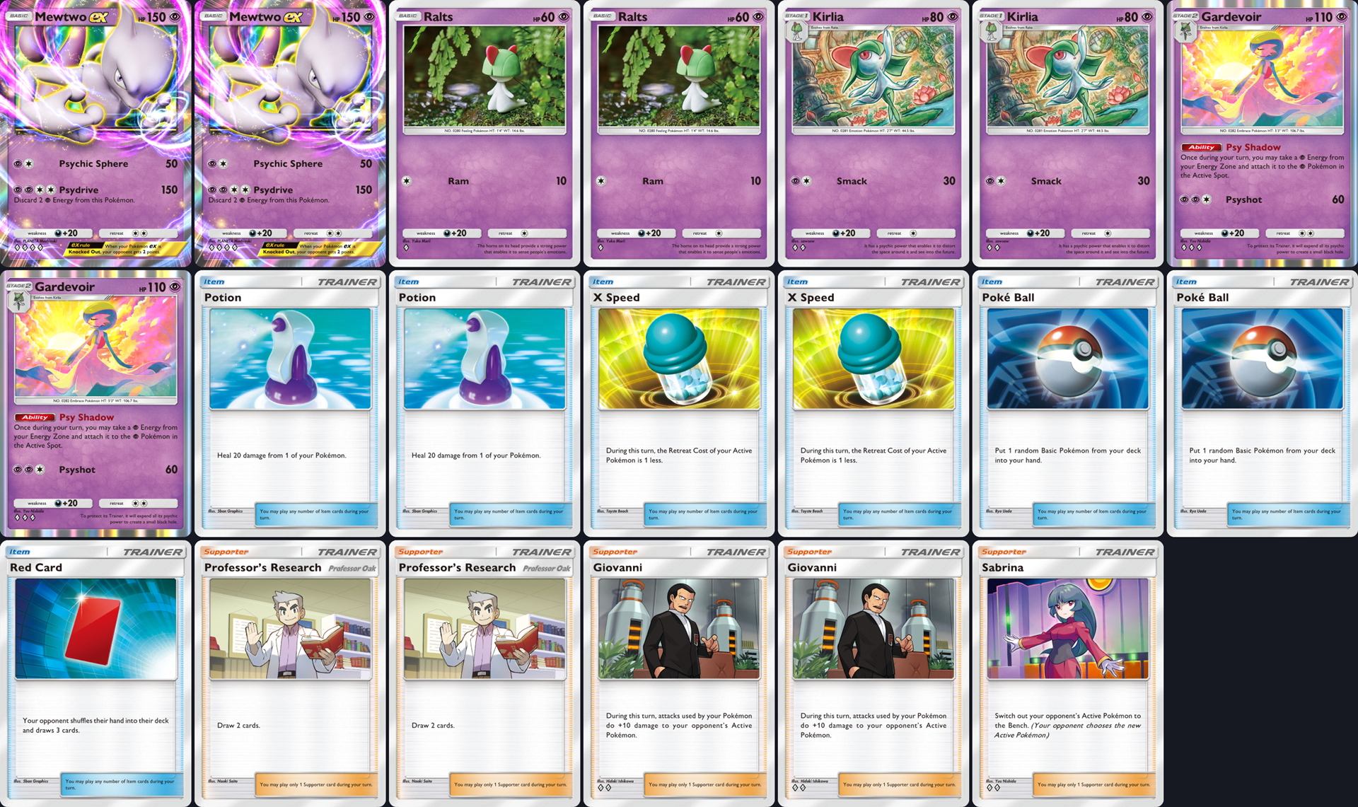 pokemon tcgp Mewtwo Deck Gardevoir tier deck