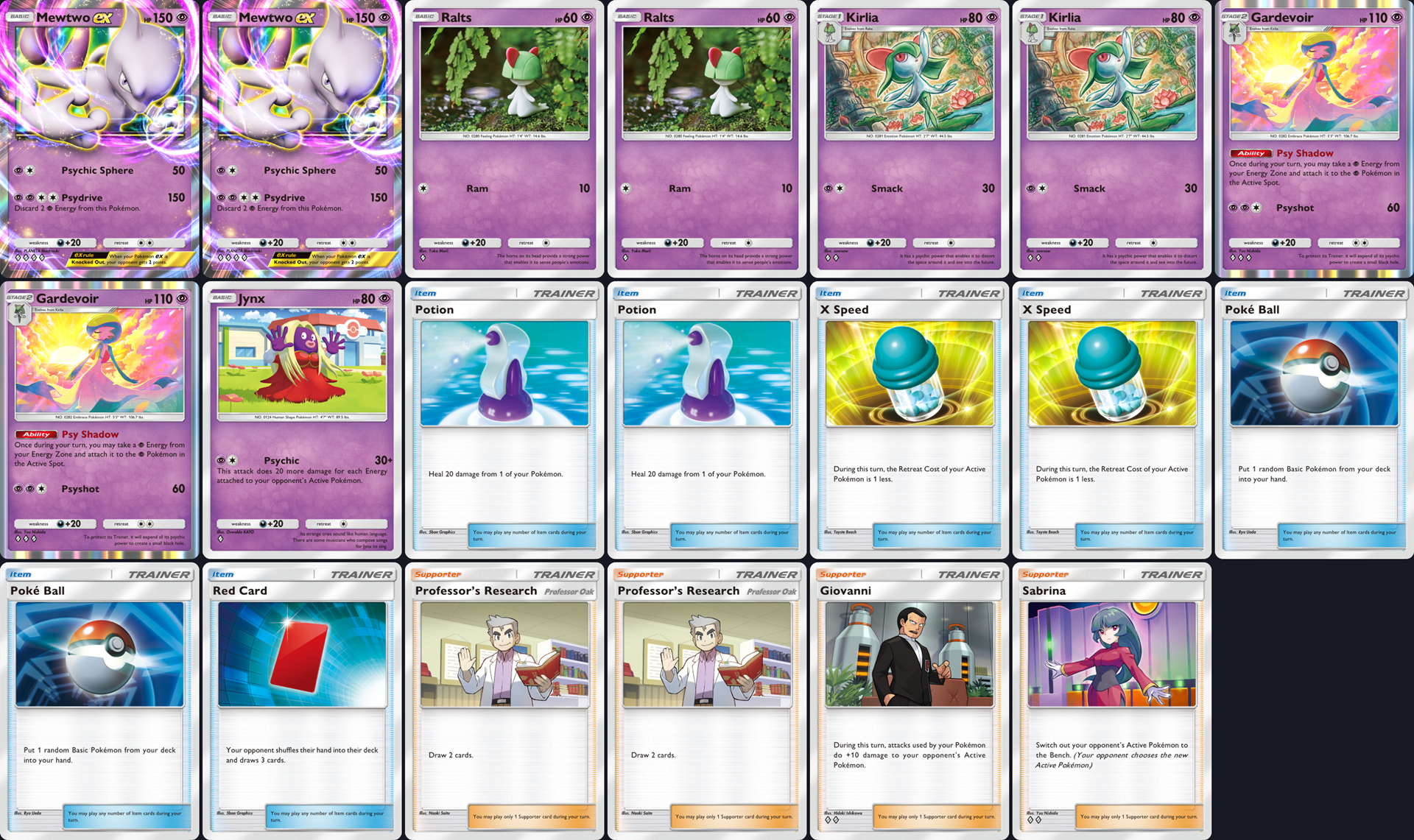pokemon tcgp Mewtwo Deck Jynx